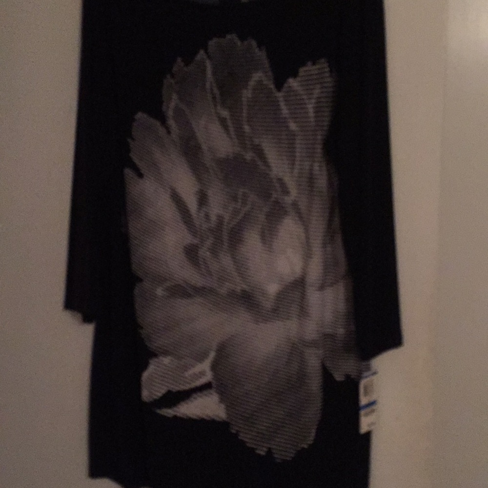 Black Dtess with flower design